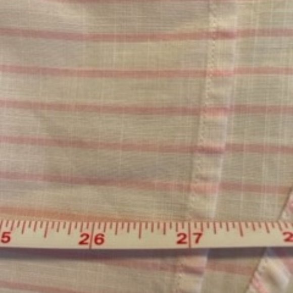 XS Tart Bat Wing Shirt in Pink and White stripes - Picture 8 of 14
